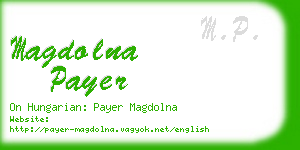 magdolna payer business card